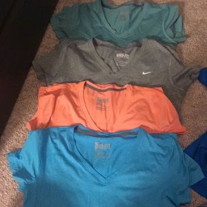 Nike fitted v necks